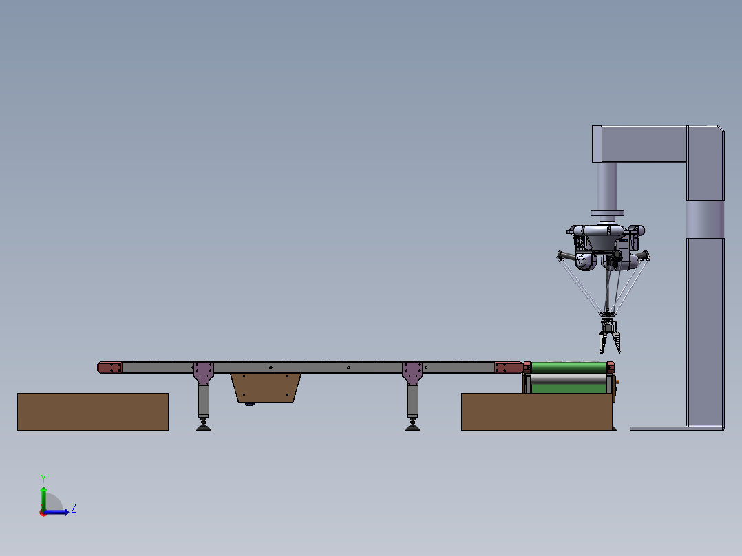 玉石片块分拣系统机sw18左视图