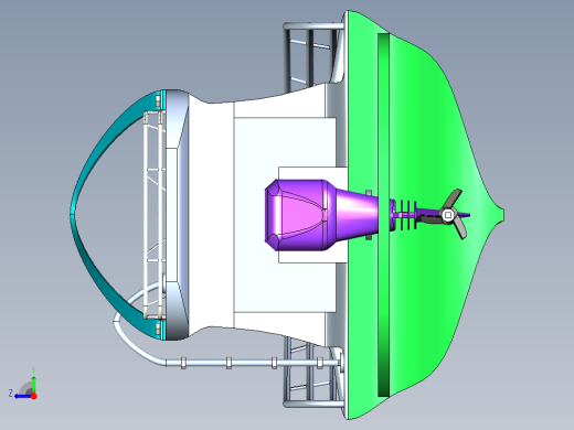 水上娱乐游艇模型右视缩略图