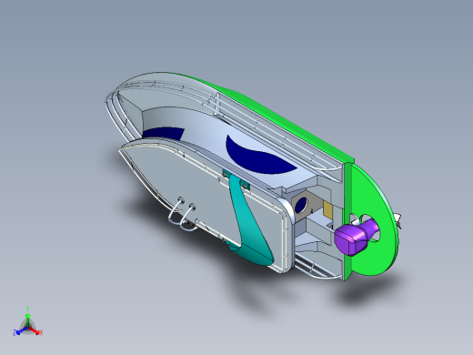 水上娱乐游艇模型正等轴测缩略图