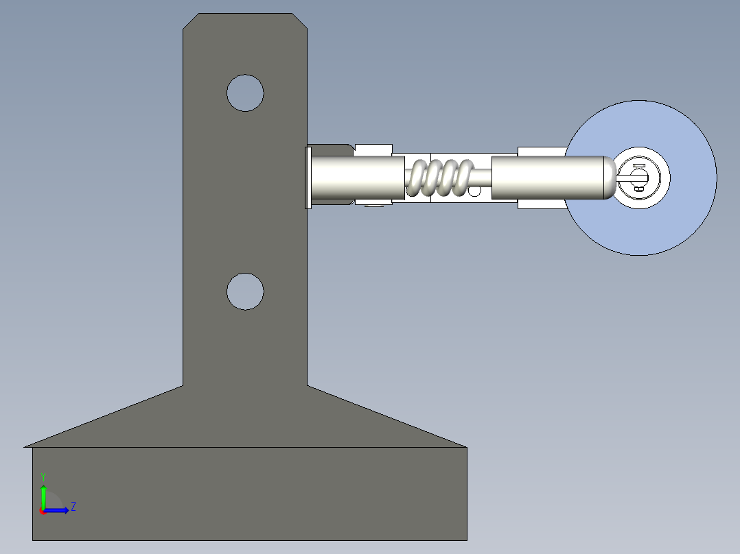 城市道路混凝土防撞护栏左视图