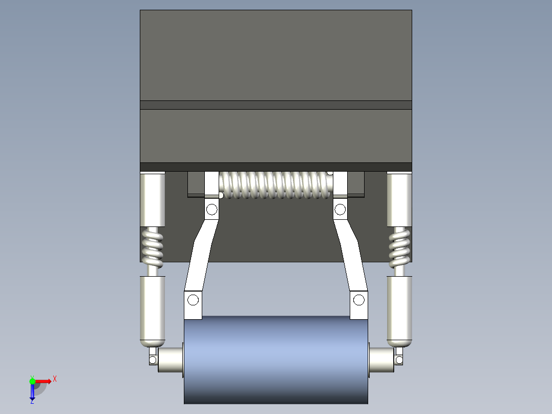 城市道路混凝土防撞护栏俯视图