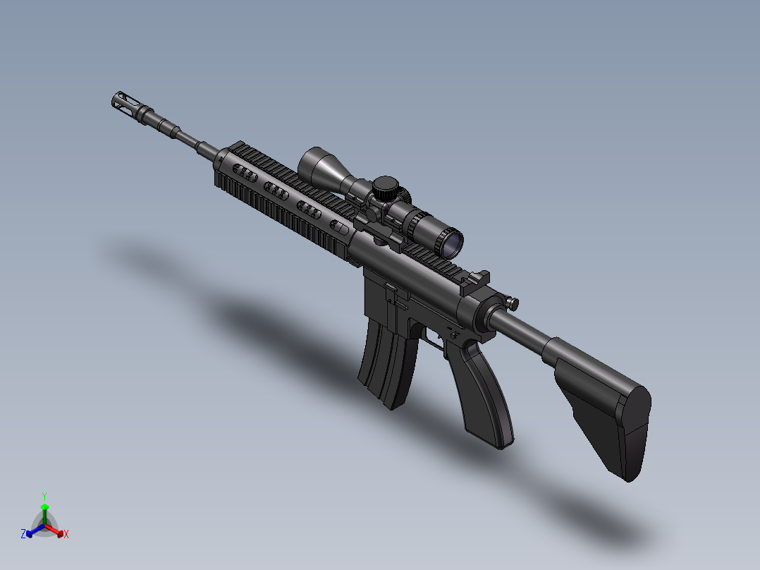 M416正等轴测图