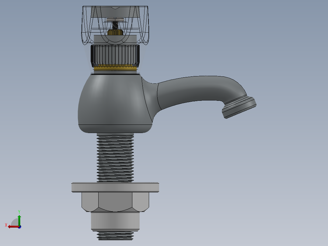 水龙头 花洒(49)后视图