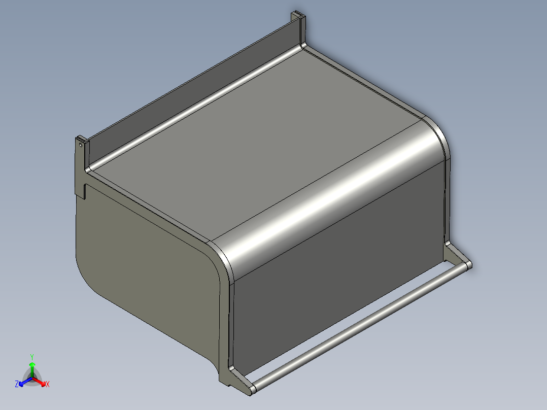 B2004707-数控铣床的门正等轴测图
