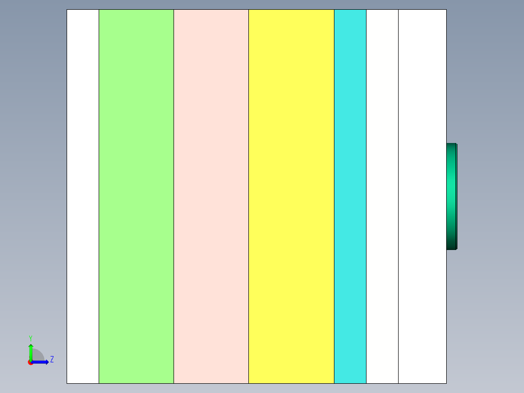 桶盖塑料注塑模具设计-抽芯注射模含UG三维及12张CAD图-独家左视图