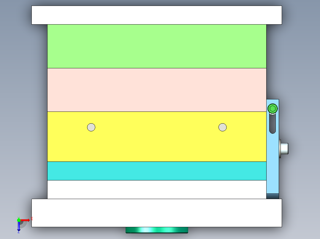 桶盖塑料注塑模具设计-抽芯注射模含UG三维及12张CAD图-独家俯视图