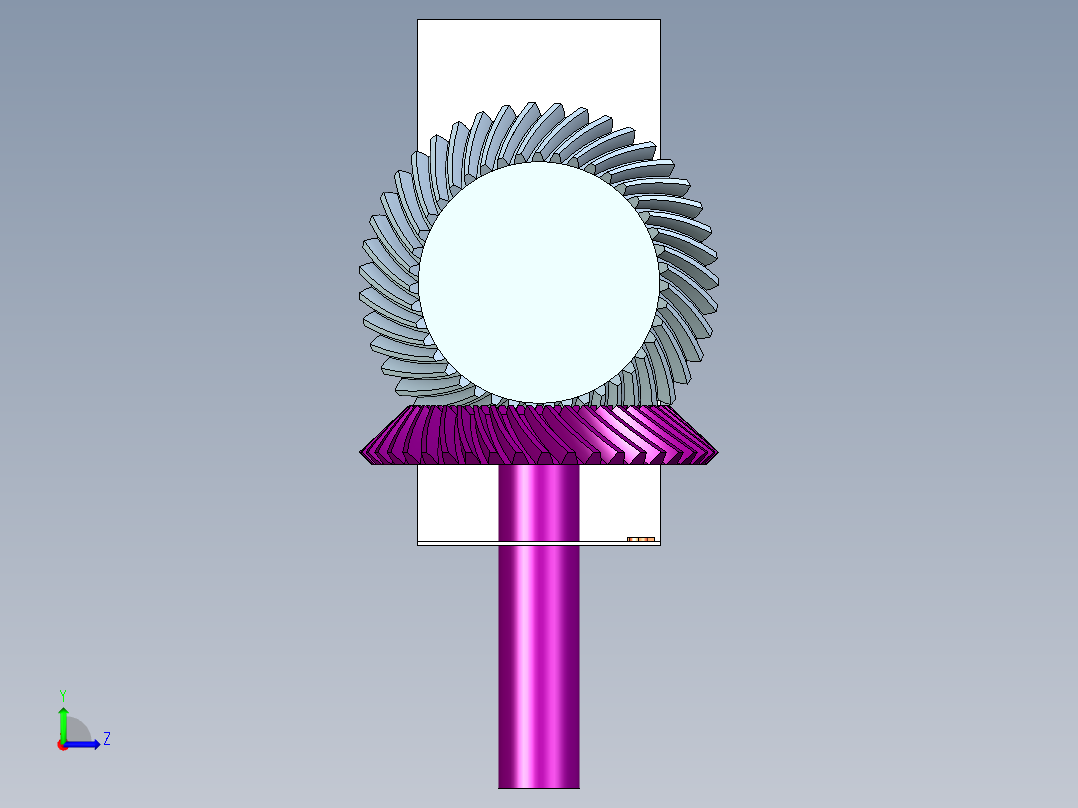 螺旋锥齿轮左视图