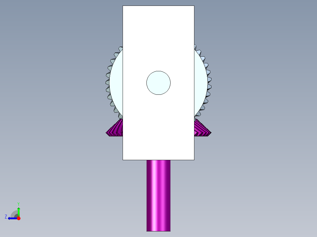 螺旋锥齿轮右视图