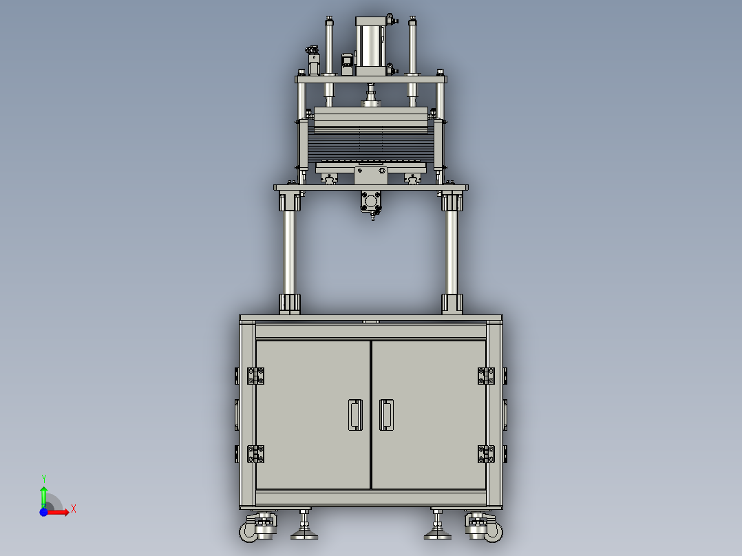 配件全自动组装压合机前视图