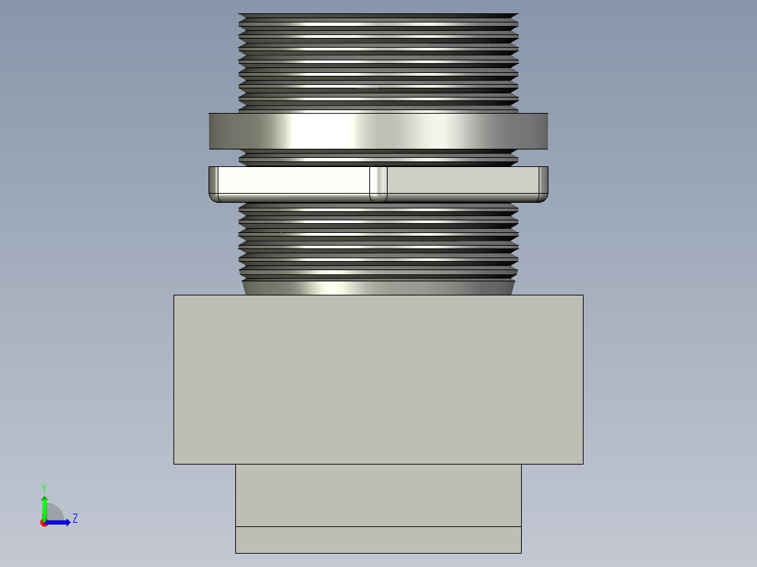 电控柜-111N000119八芯金属插座PLT-168-R左视图