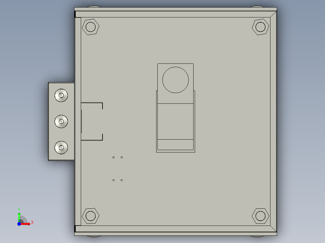 气液增压缸压力机前视图