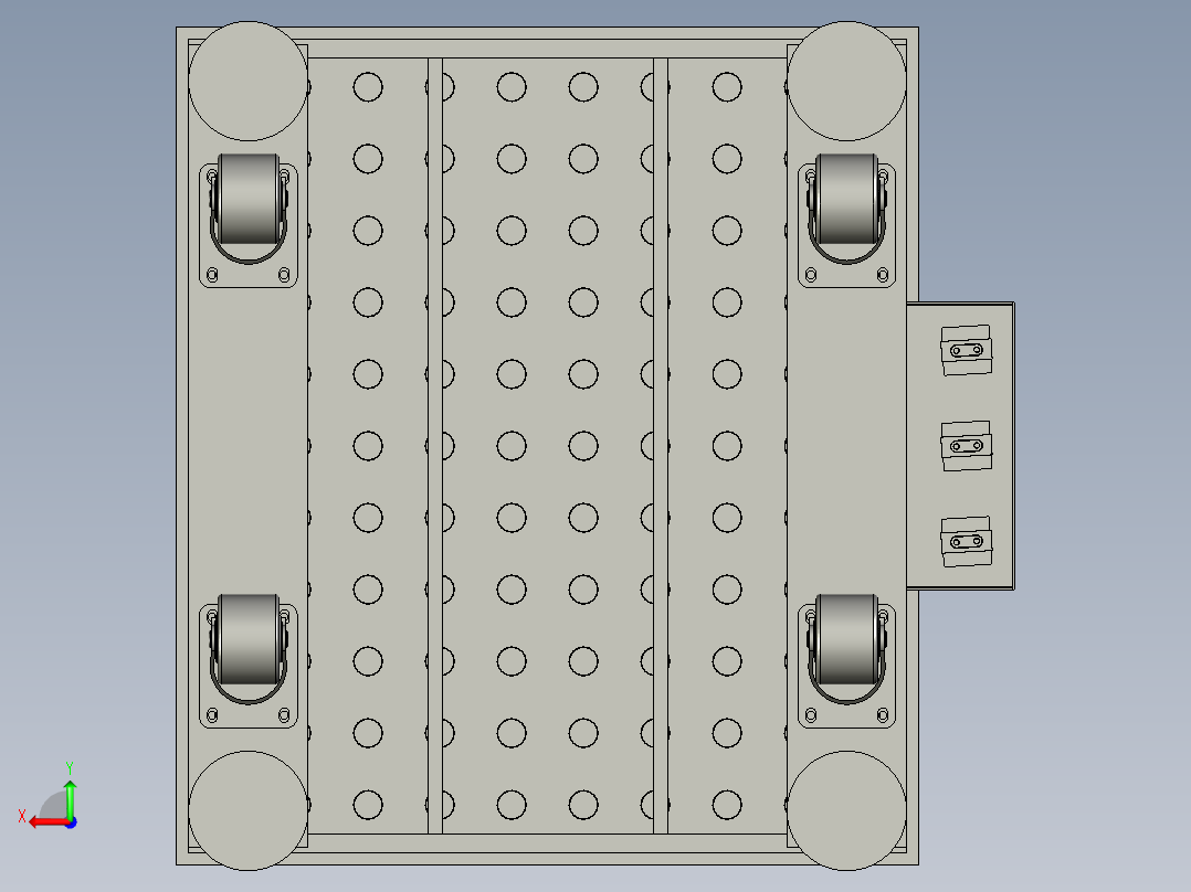 气液增压缸压力机后视图