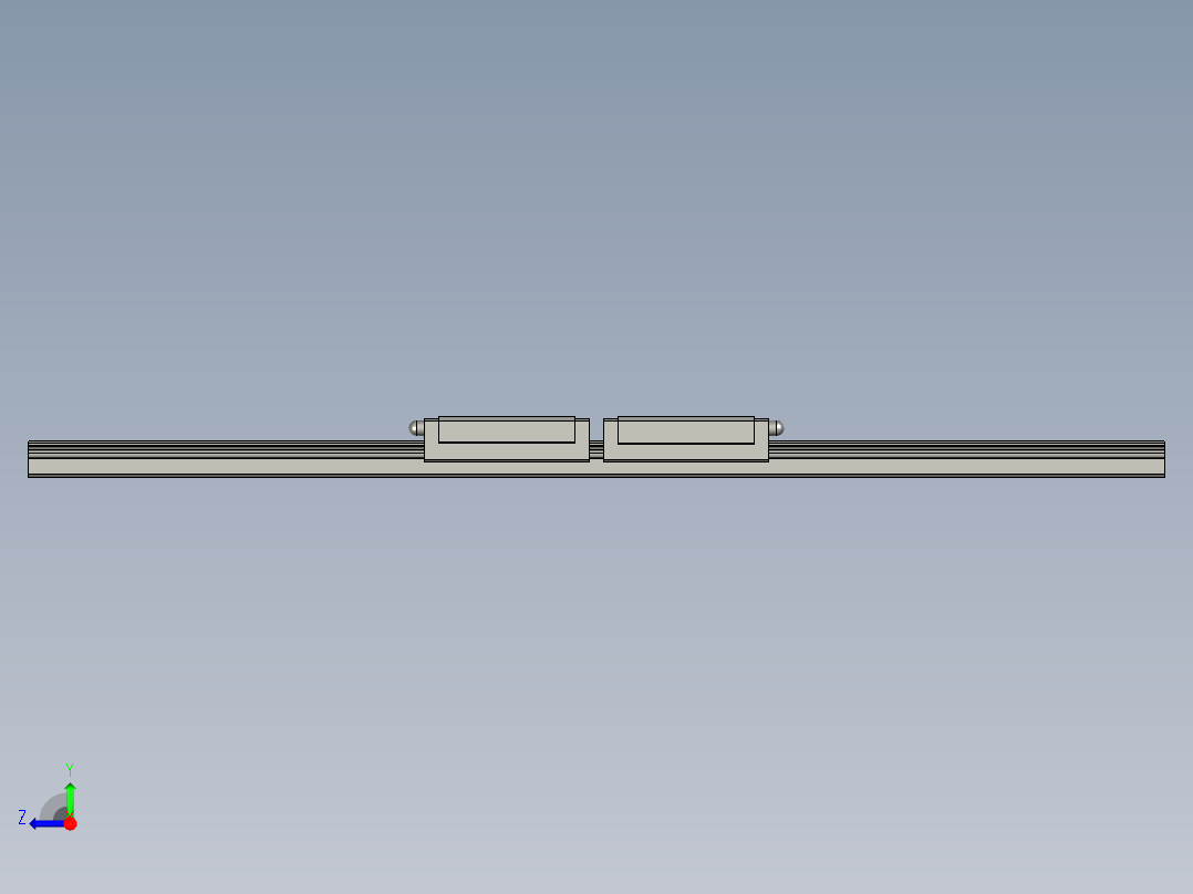 IAC02-H16-L300直线导轨组右视图
