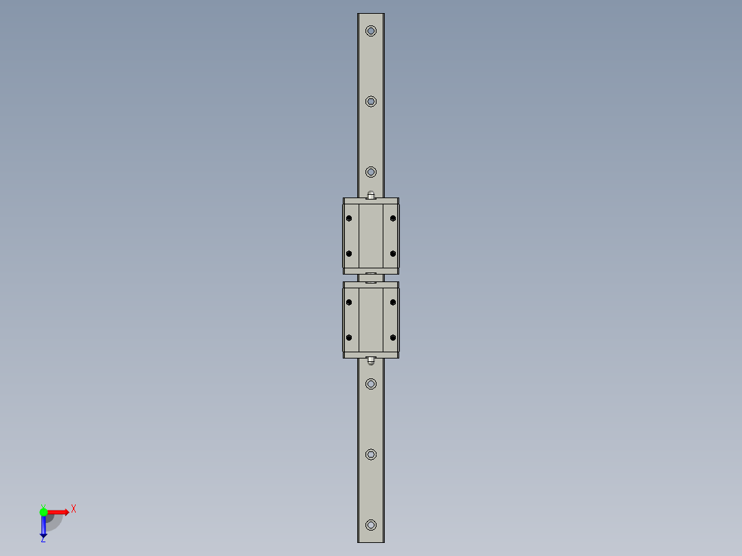 IAC02-H16-L300直线导轨组俯视图