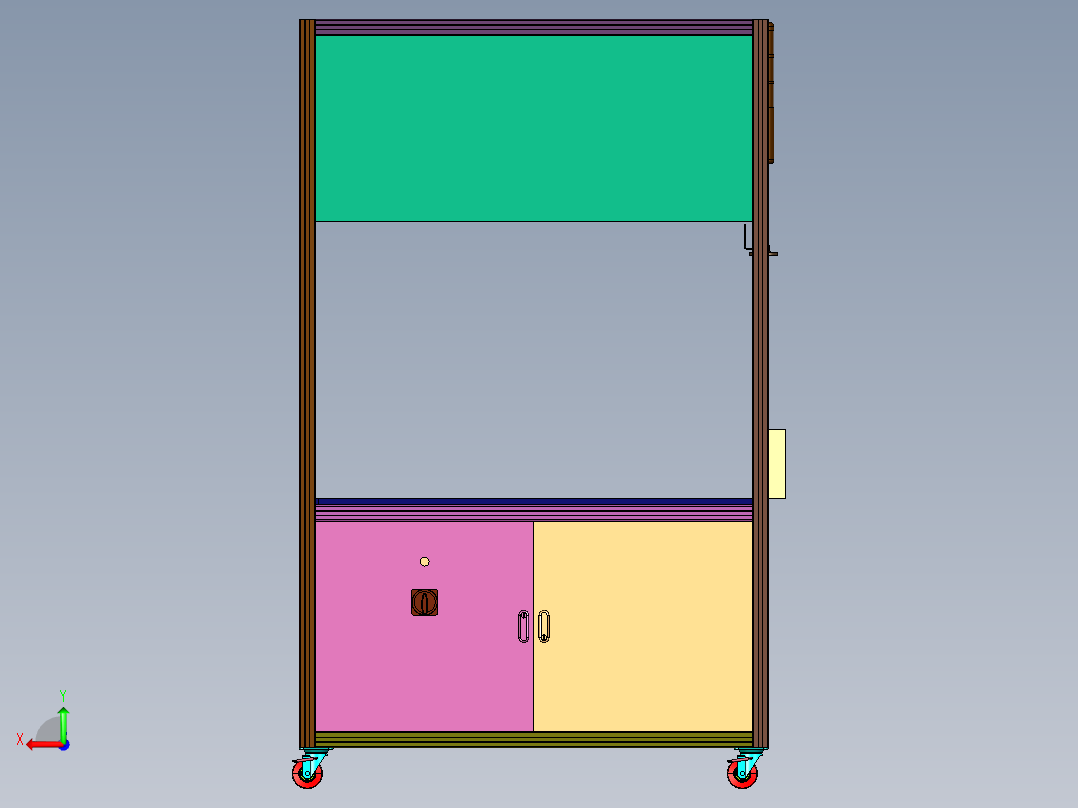 汽车端子针探测装置后视图