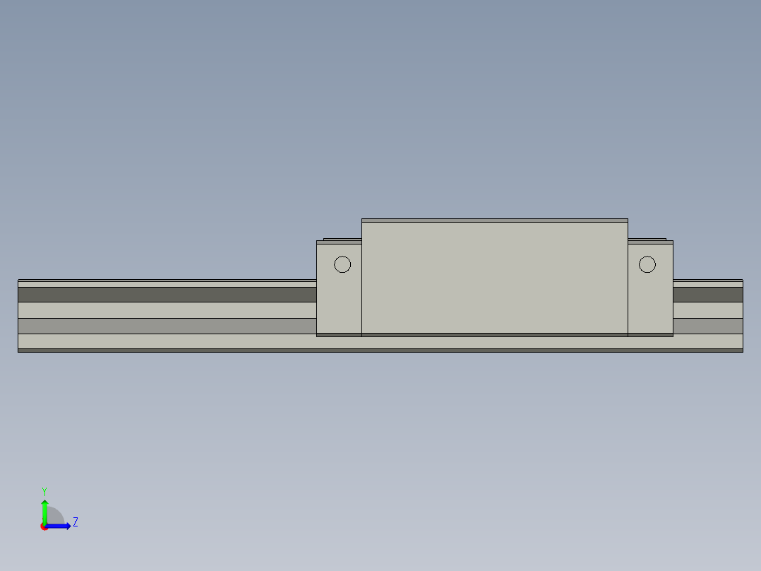 RGH45HA-B直线导轨组B左视图