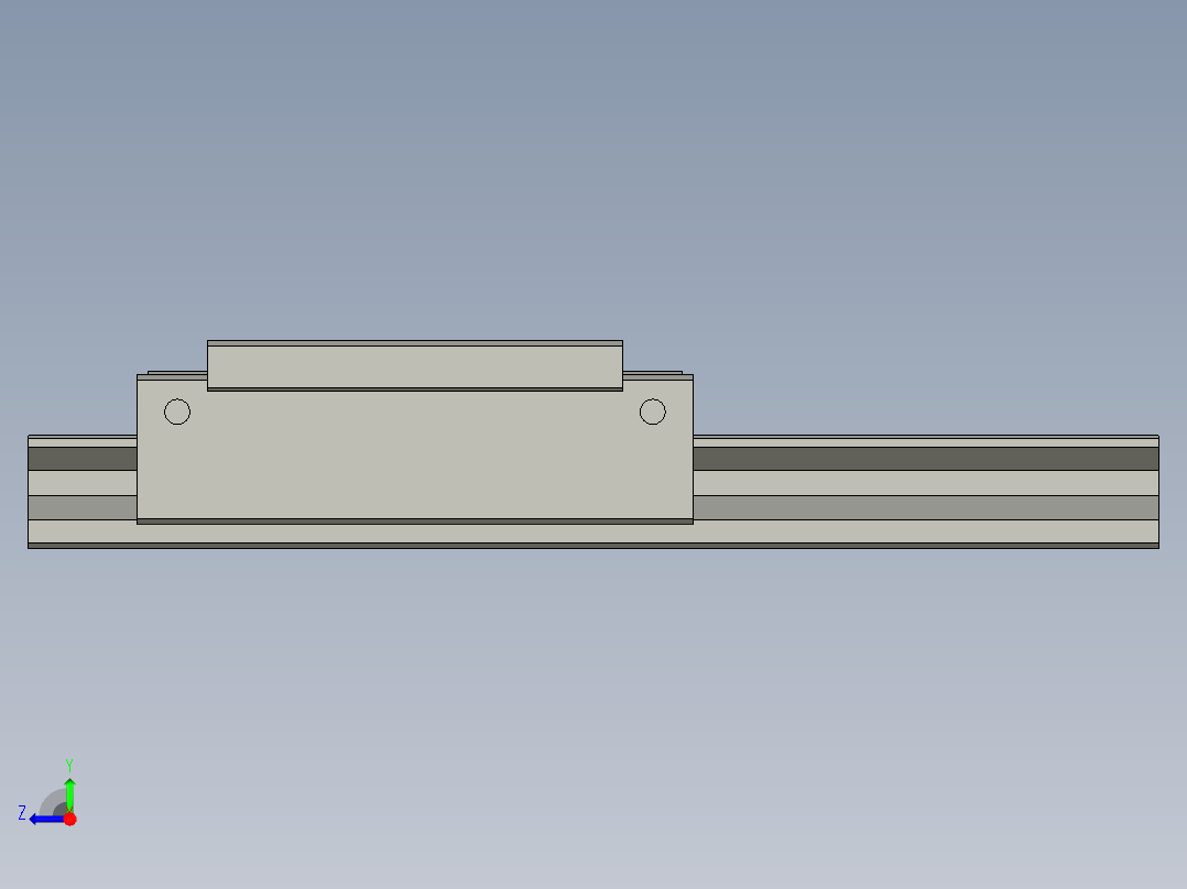 RGH45HA-B直线导轨组B右视图