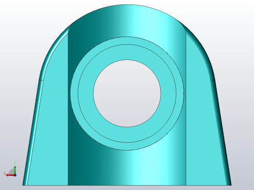 轴承座User Library-Bearing  Pillow Block, O 1_38 Shaft后视缩略图