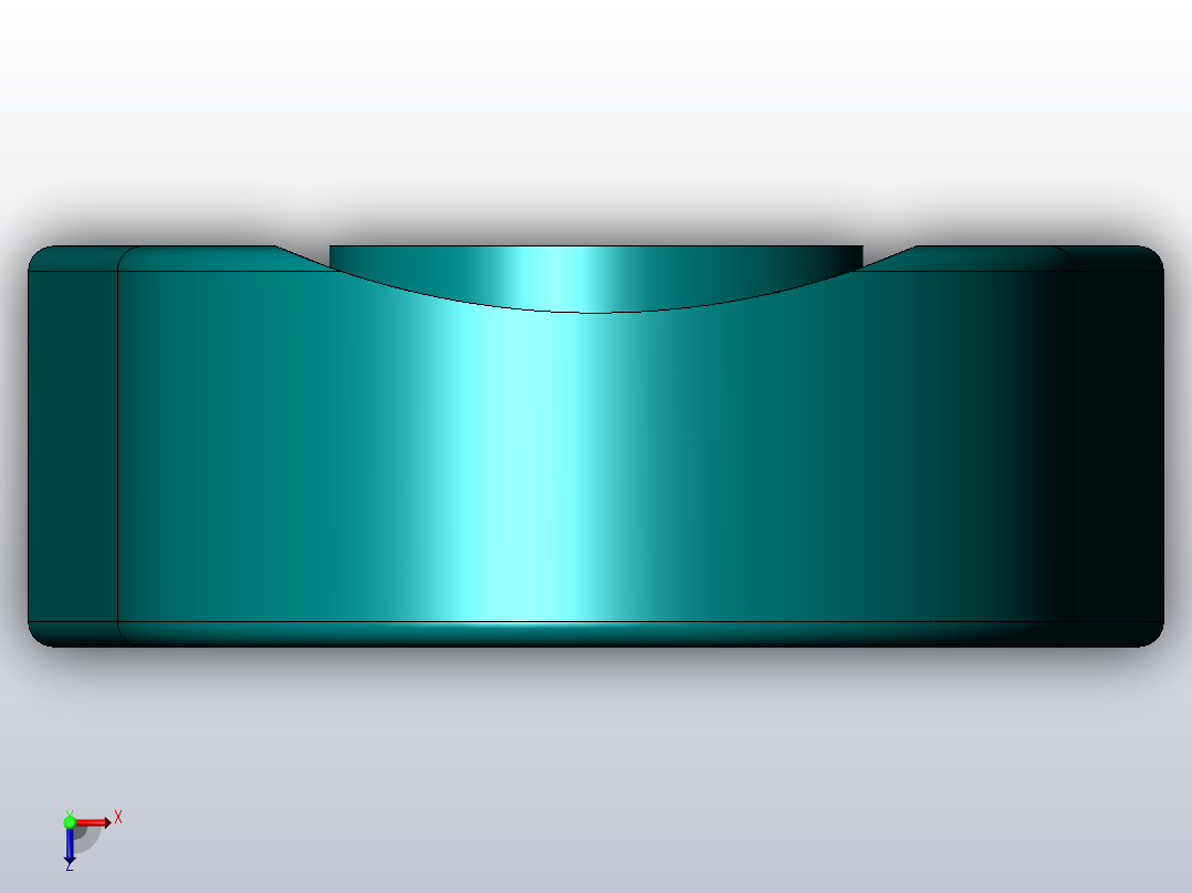 轴承座User Library-Bearing  Pillow Block, O 1_38 Shaft俯视图