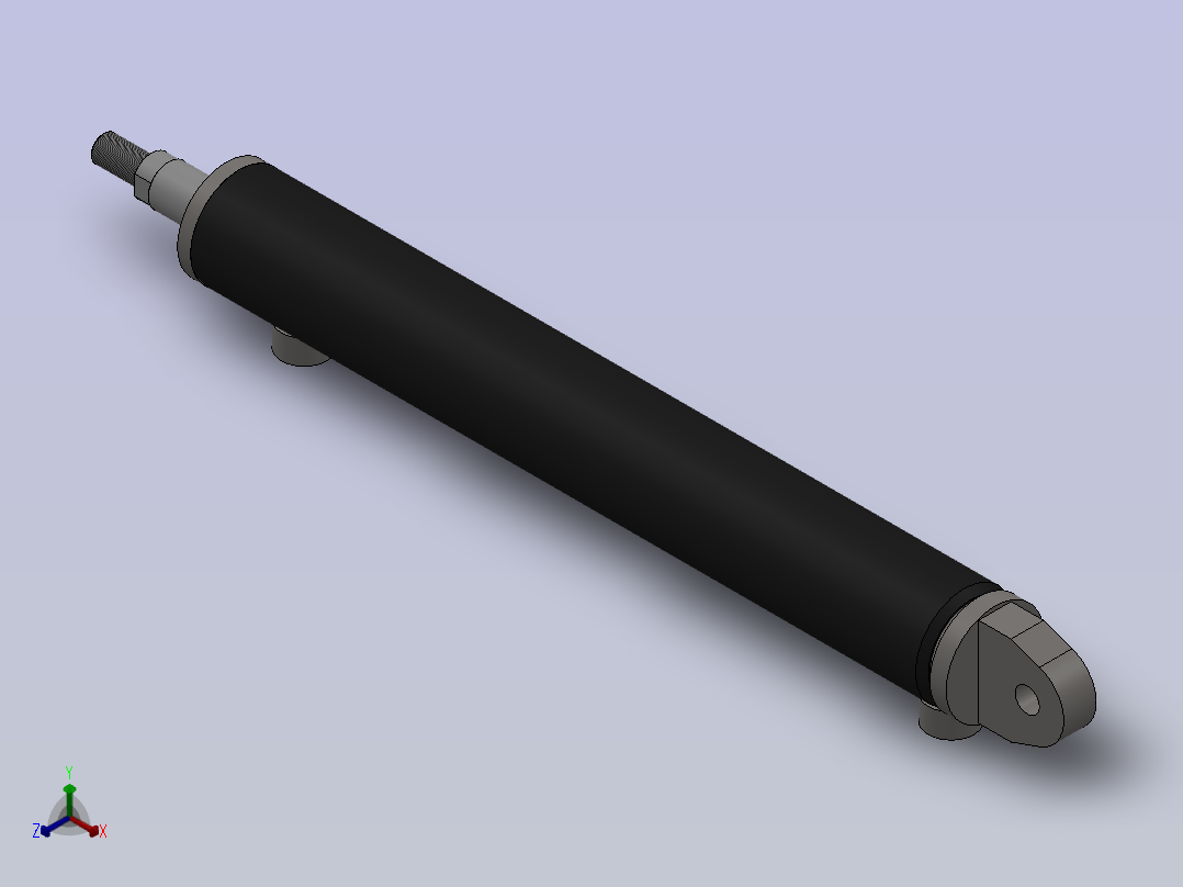 后置安装焊接液压缸主视图