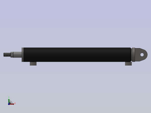 后置安装焊接液压缸前视缩略图