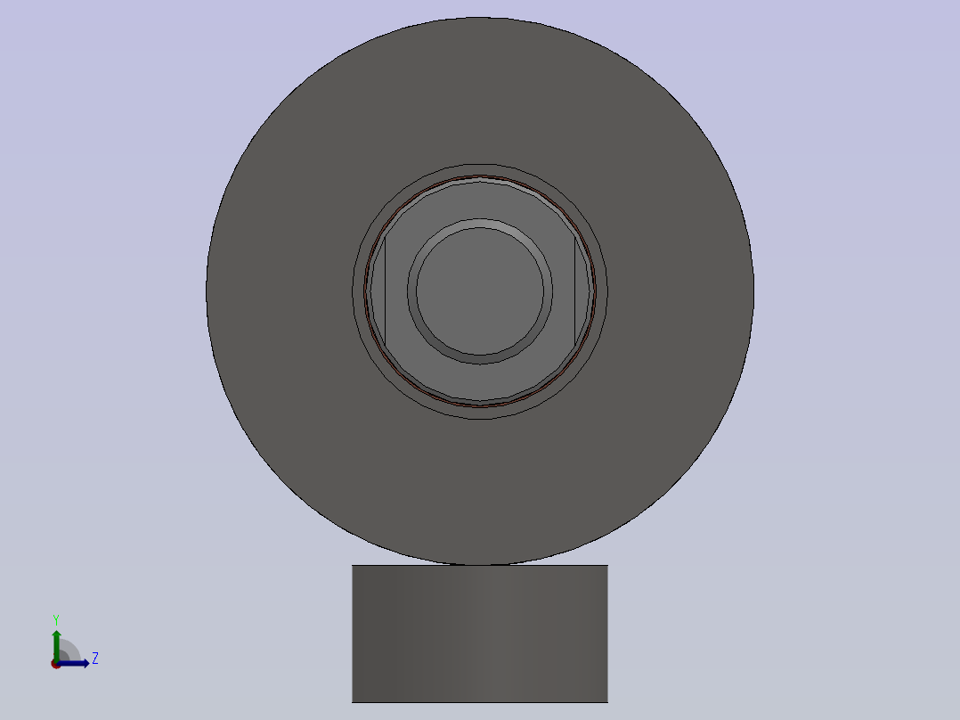 后置安装焊接液压缸左视图