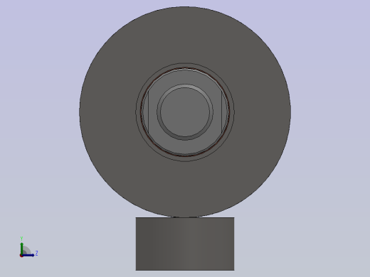 后置安装焊接液压缸左视缩略图