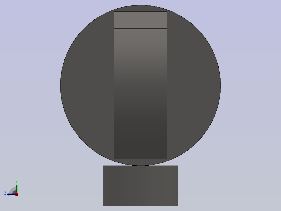 后置安装焊接液压缸右视图