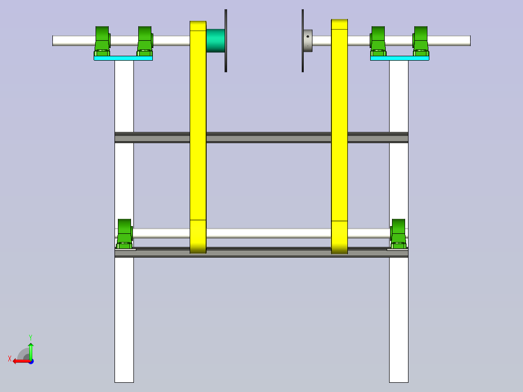 收卷左右轴同步后视图