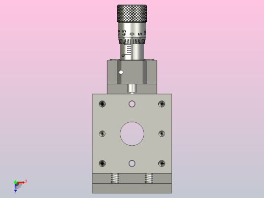 带有微调螺钉的显微镜载物台俯视缩略图