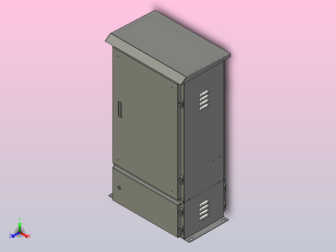 DZX270-00网络机箱机柜[DZX270-00]主视图