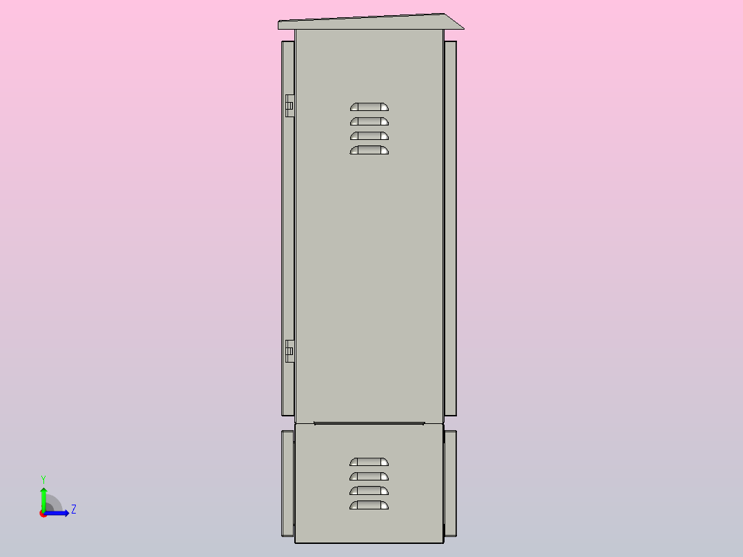 DZX270-00网络机箱机柜[DZX270-00]左视图