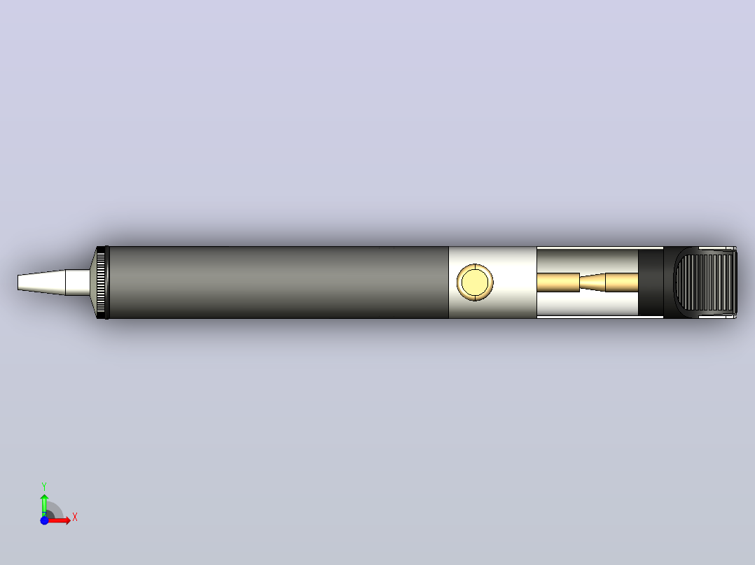吸气罐前视图