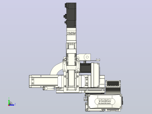 XYGT321-A2-50-100-50-M-C负载1-3KG XYZ三轴滑台 内嵌式 XYGT321-A2 替换台湾东佑达TOYO直线模组左视缩略图