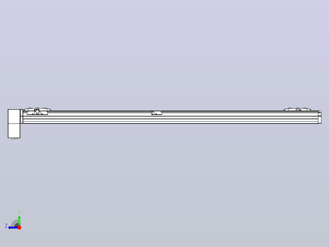 皮带直线轴双滑块型TPA-GCBS-80-P60-L575-RP-M20-N3右视图