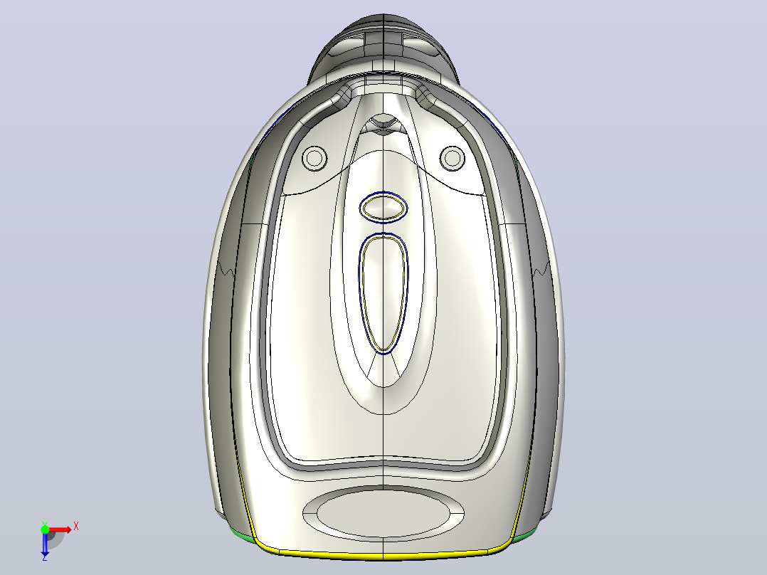 IDM260 Corded手持式扫描枪俯视图