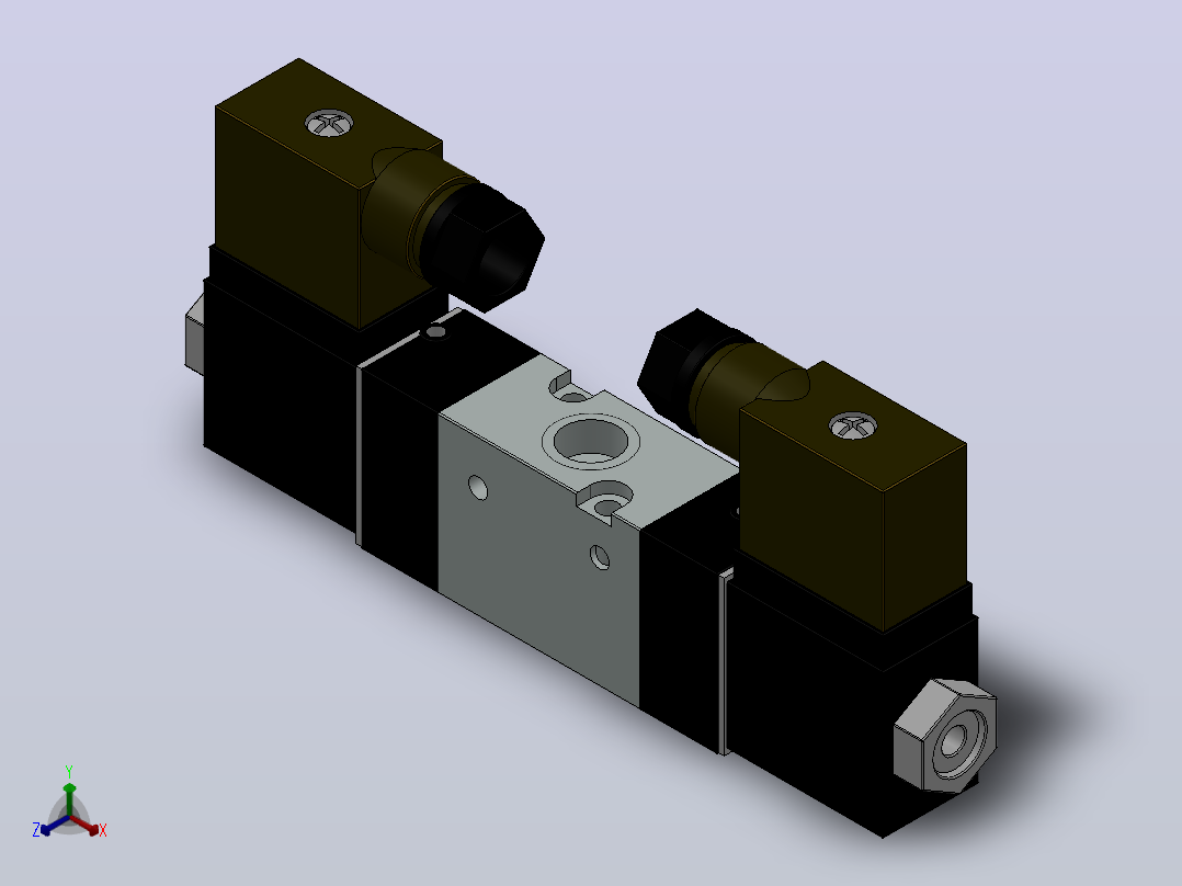 MFS321-01系列三口二位电磁阀[MFS3212-01-NO-DC24V-W]正等轴测图