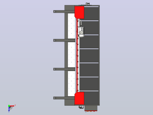 QC12Y-8X3200液压摆式剪板机三维模型俯视缩略图