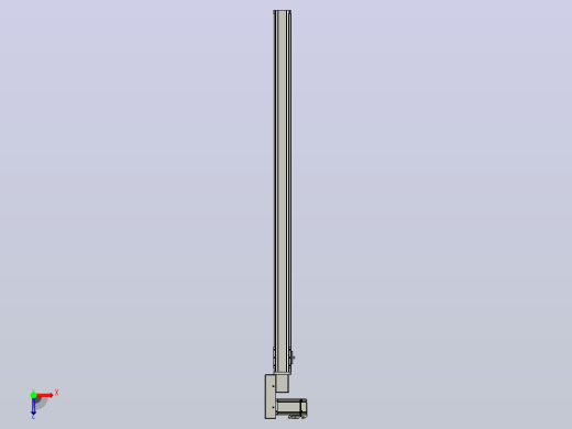 皮带直线轴半封闭可选导轨TPA-HNB-65S-90-L1200-ML-C-P10-N3俯视缩略图