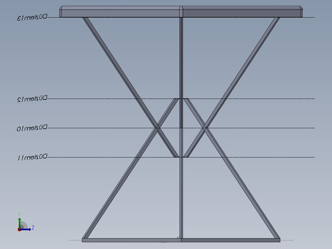 XDESİGN标牌左视图