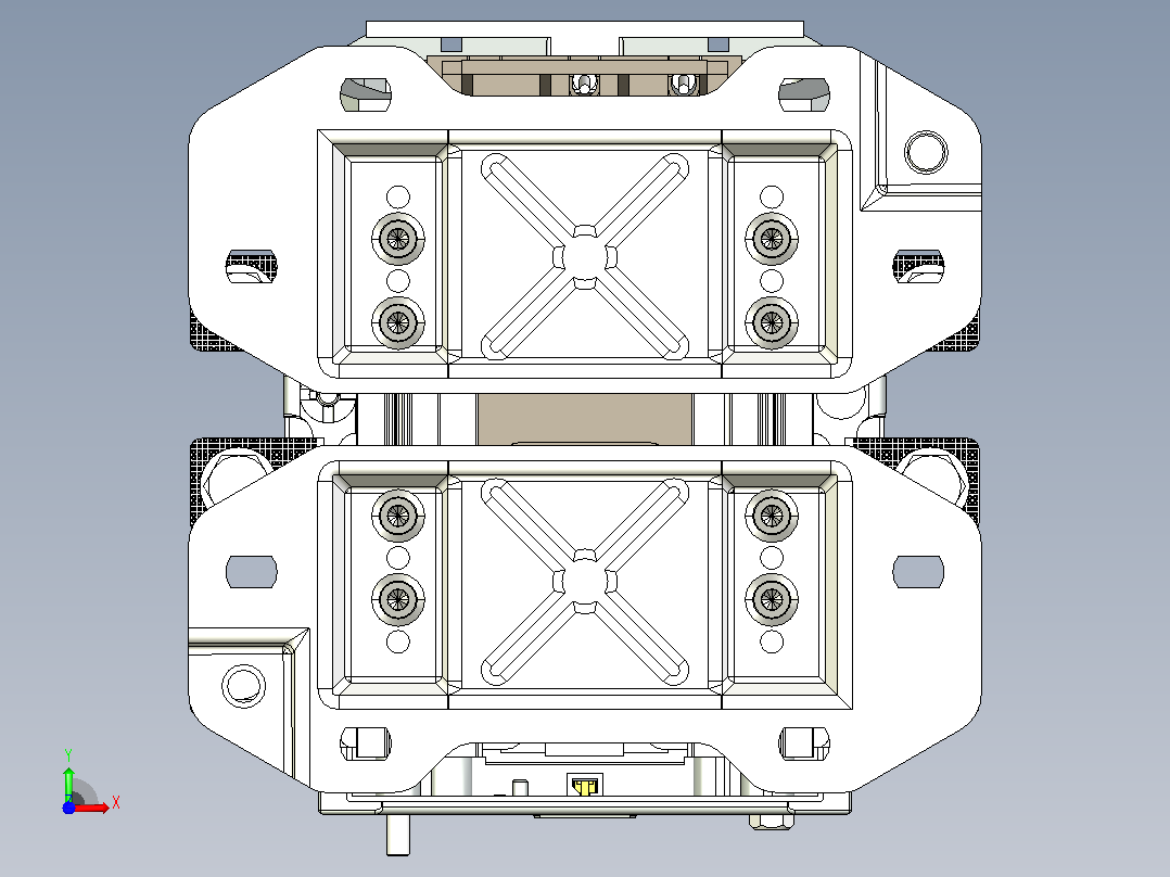 NC7-410交流接触器三维模型202204前视图