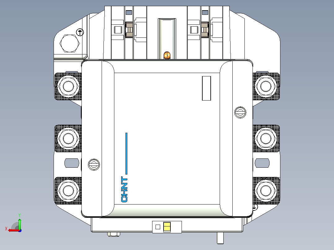 NC7-410交流接触器三维模型202204后视图