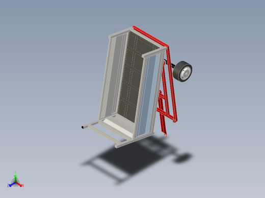 带举升的翻斗拖车主视缩略图