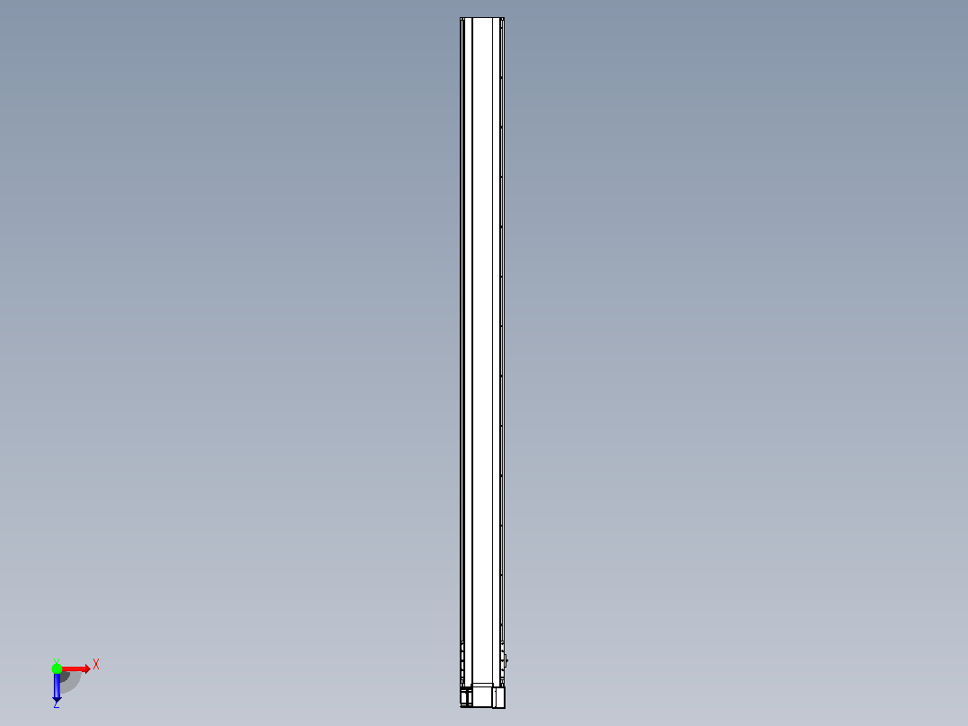 皮带直线轴半封闭可选导轨TPA-HNB-175D-140-L2400-RP-C-P75-N3俯视图