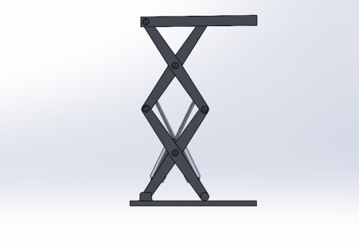 剪式升降机构3D数模图纸 Solidworks设计缩略图
