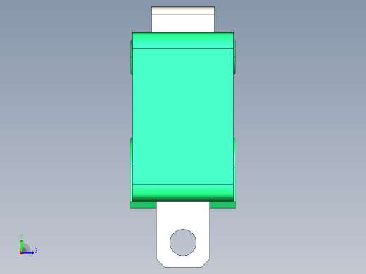 MSW-12 微动开关的 3D 模型左视缩略图
