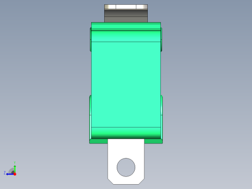 MSW-12 微动开关的 3D 模型右视缩略图