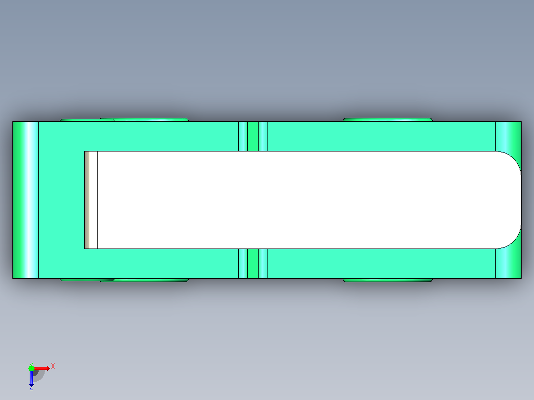 MSW-12 微动开关的 3D 模型俯视图