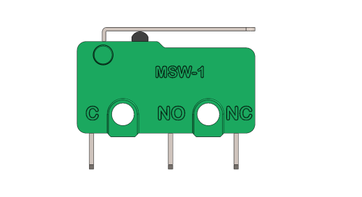 MSW-12 微动开关的 3D 模型缩略图