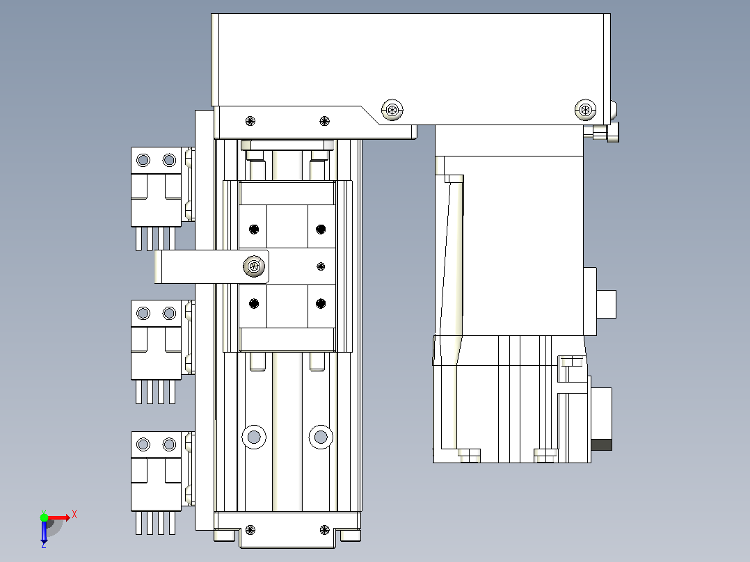 钢基模组TPA-KSR-4002C-100A1-MR-H1S2俯视图